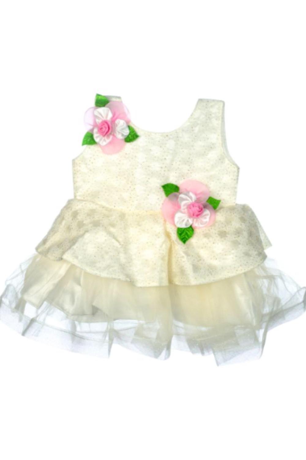 Mee Mee Baby Frilly Party Frockcream